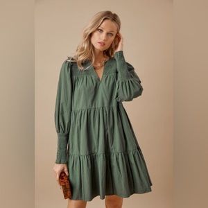 Tuckernuck Green Smocked Dress